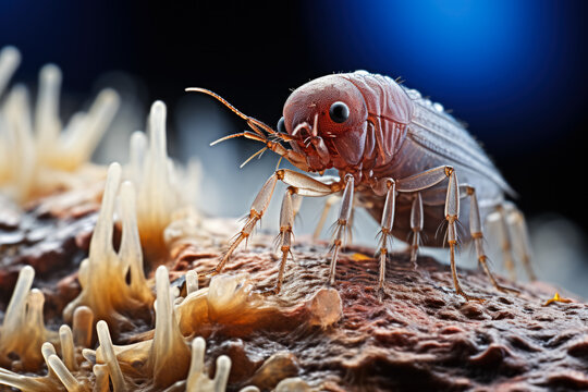Detailed examination of microscopic parasites via high-resolution macro photography 