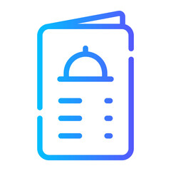 menu book Line Gradient Icon