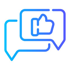 rating Line Gradient Icon