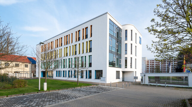 Dessau, Germany - April 20, 2023: IHK building in Dessau