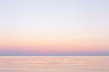 calm Mediterranean sea at sunrise