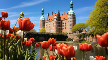 Rosenburg Castle in Copenhagen - obrazy, fototapety, plakaty