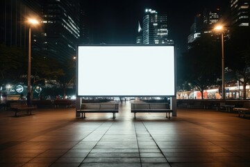 Mock up Corporate branding billboard. isolate background. Generative AI