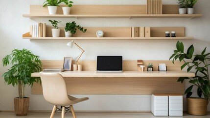 Clean and simple, workspace inspires focus and creativity
