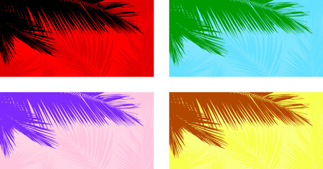 coconut (palm) leaves for decoration background, wallpaper, backgdrops, business card