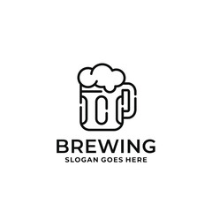 Beer logo design vector illustration