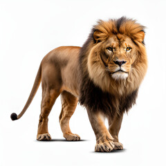 lion isolated on white lion, animal, cat, mane, wild, wildlife, feline, zoo, king, predator, mammal, panthera leo, carnivore, portrait, isolated, nature, big cat, 