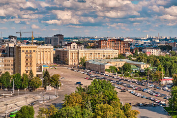 Kharkiv, Ukraine 2023. Freedom Square. - 655654964