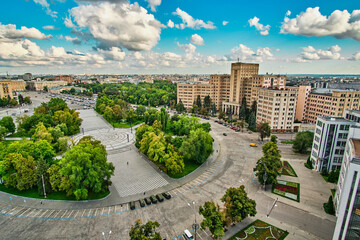 Kharkiv, Ukraine 2023. National University of Kharkiv at Freedom Square. - 655655165