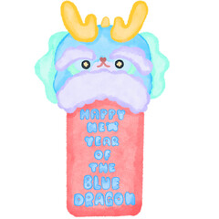 New Year with the blue dragon collection.