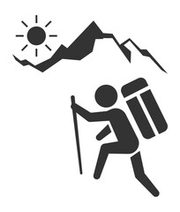 Hiking or outdoor activity, walking concept.