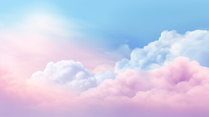 clouds are pastel gradient abstract sky background - obrazy, fototapety, plakaty