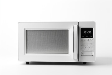 Microwave oven isolated on white background. 3d illustration.