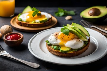 fried eggs with bacon and cheese
