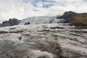 Fototapeta na wymiar The Fláajökull Glacier in Iceland