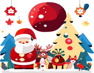 christmas design santa claus element