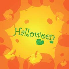 Obraz na płótnie Canvas halloween background with pumpkin