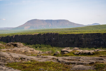 The Asbyrgi Canyon in north Iceland