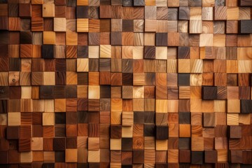 A diverse wooden wall showcasing various types of wood