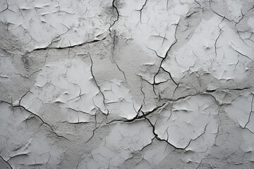 illustration of cracked concrete wall texture background. Created with Generative AI