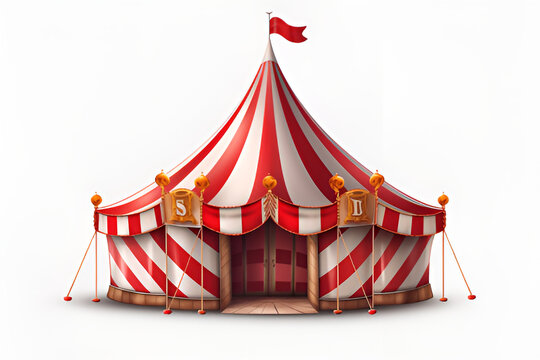 circus tent isolated on white circus, tent, carnival, red, entertainment, sky, vector, fun, marquee, amusement, illustration, 