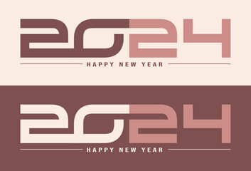 2024 New year greeting banner_colourful