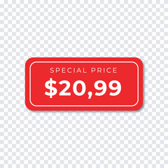 modern red tag price mock up design template eps file editable red and black price tag mock up vector
