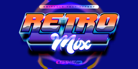 Retro mix Y2K editable text effect