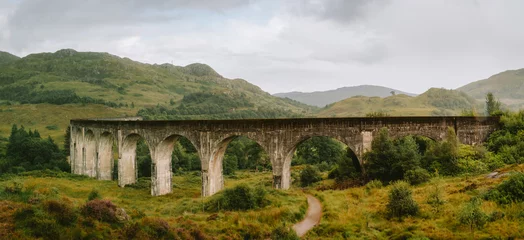 Fotobehang Glenfinnanviaduct Glenfinnan Viaduct - Scotland (Hogwarts Express)