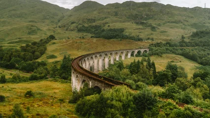 Papier Peint photo autocollant Viaduc de Glenfinnan Glenfinnan Viaduct - Scotland (Hogwarts Express)