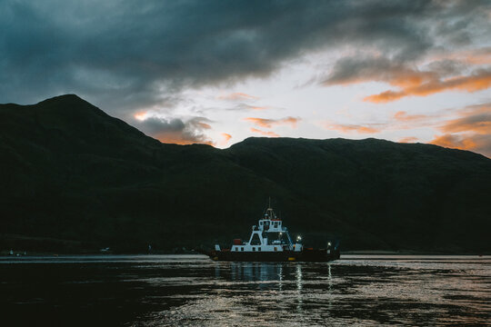 Corran Ferry at Sunset Scotland