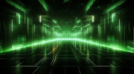 Modern green color neon background design