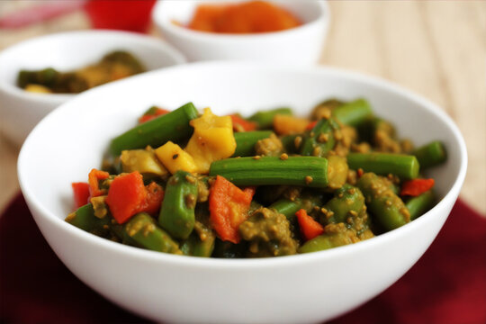 Indian okra dish