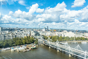 Landscape view from city of London