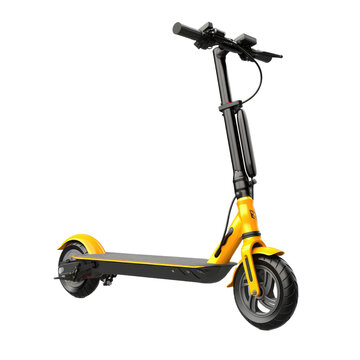 Electric scooter on transparent background