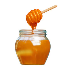 Honey Jar 3d Icon Illustrations