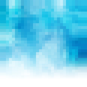 Abstract background with a blue mosaic design
