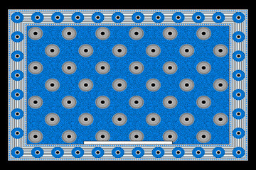African Wax Print fabric, Ethnic overlap ornament seamless design, Khanga pattern motifs floral elements. khanga texture, colorful textile Ankara fashion style. New Design For Fabric