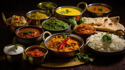 Obraz premium Indian food wedding buffet