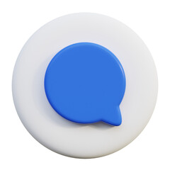 Chat Comment 3D Icon