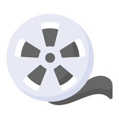 A customizable vector of film roll in modern style ready to use icon