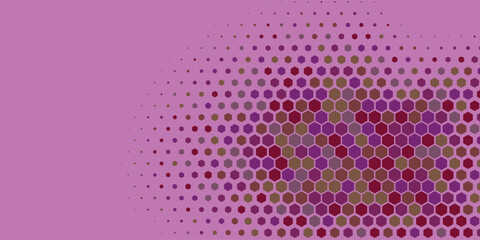 Geometric abstract Hexagon Two Color Background