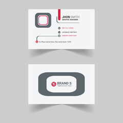 Modern eye-catchy corporate style business card design