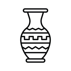 An eye catching icon of vase in modern style, ready to use vector