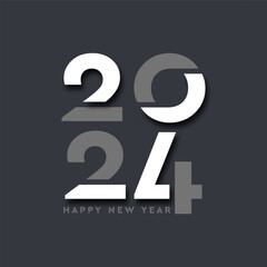 Happy New Year background with a modern minimal design