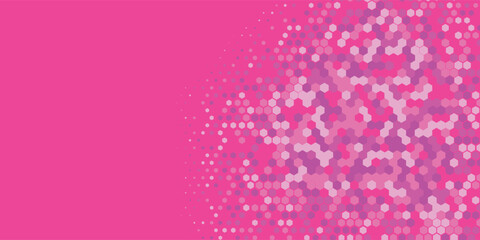 Geometric Multi size Hexagon with multi Color Background