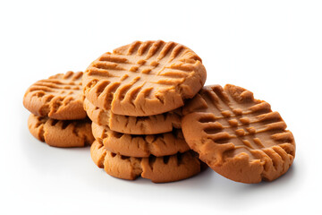 Peanut Butter Cookies 3d rendering style - obrazy, fototapety, plakaty