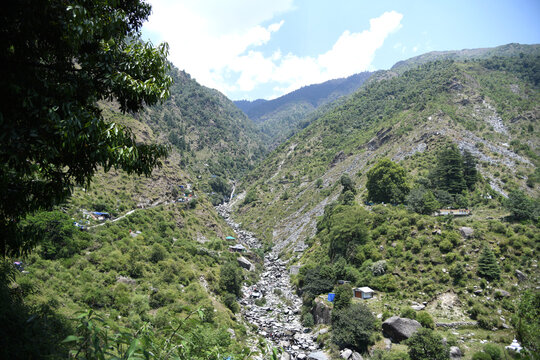 Bhagsu Waterfall, the most famous tourist spot in Mcleodganj, Dharamshala
