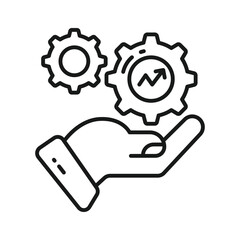 Check this carefully crafted vector of management services in trendy style