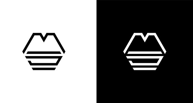 Logo initial mini monogram design